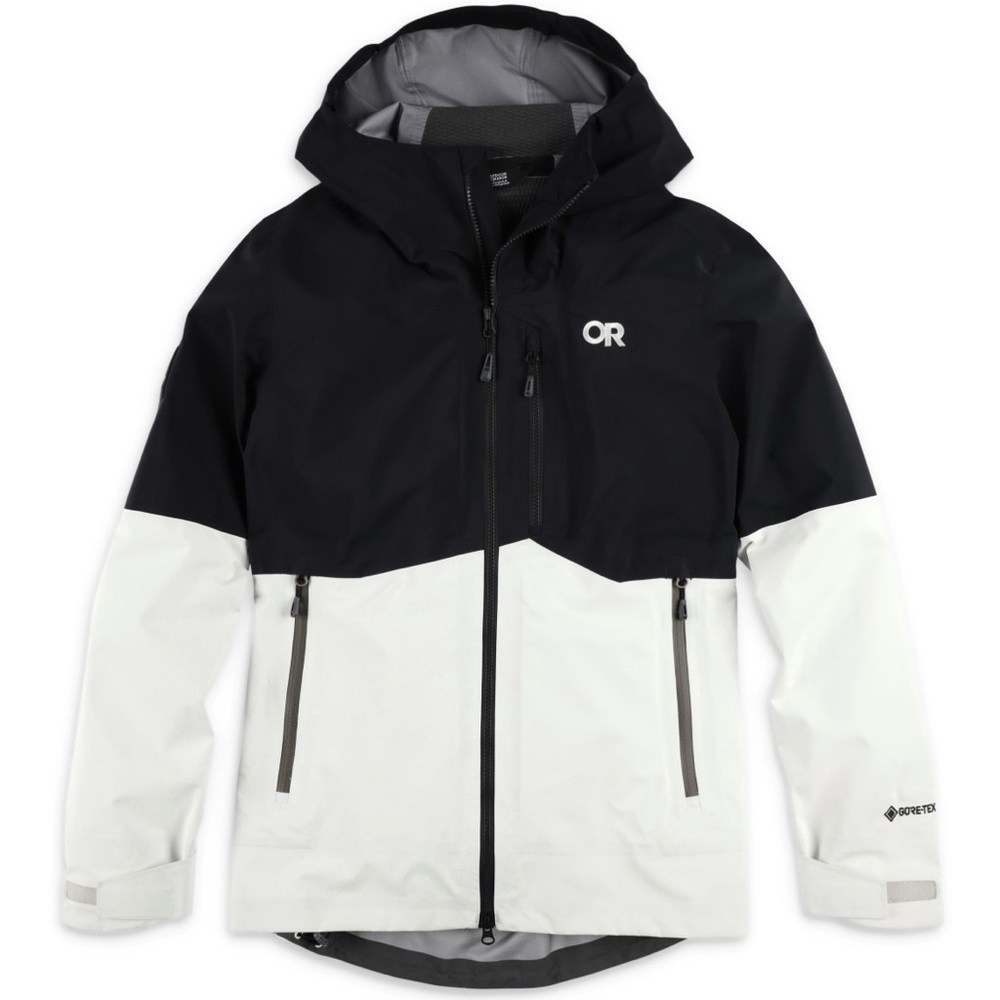 Outdoor Research Women’s Hemispheres II Jacket Shell in Black White Small S EUC